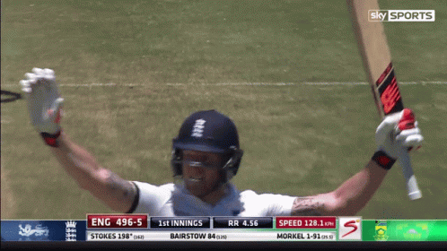 Ben Stokes Raising Hands GIF