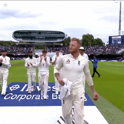 Ben Stokes Walking With Teammates GIF