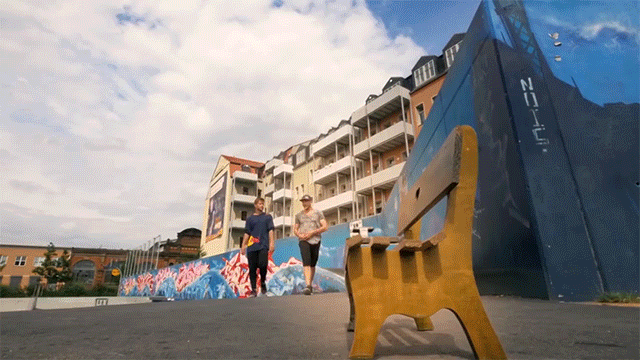 Bench Camera Trick GIF