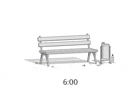 Bench Different Events GIF