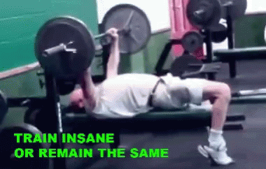 Bench Press Train Insane On Remain The Same GIF