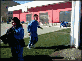 Bench Stunt Fail GIF