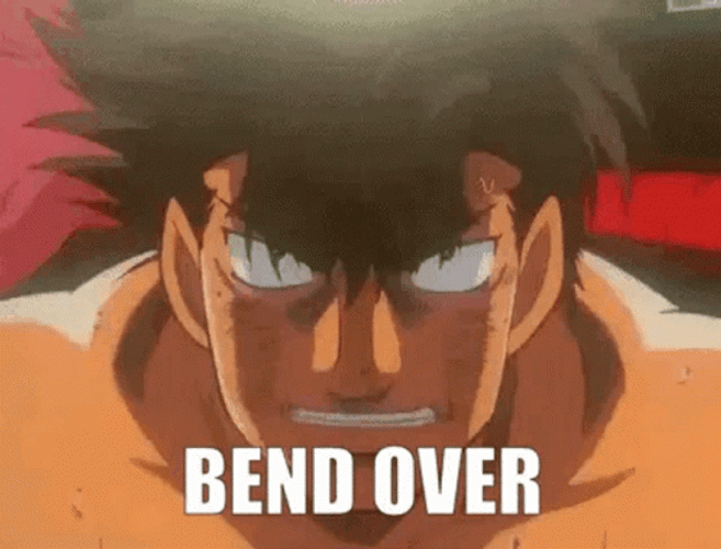 Bend Over Boxing Hajime No Ippo Fight GIF