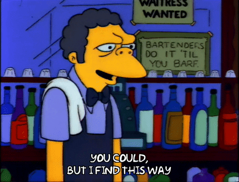 Bend Over Moe Szyslak Simpsons GIF