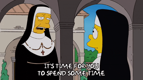 Bend Over Nun Lisa Simpson GIF