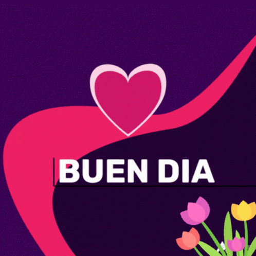 Bendecido Dia Blooming Heart GIF