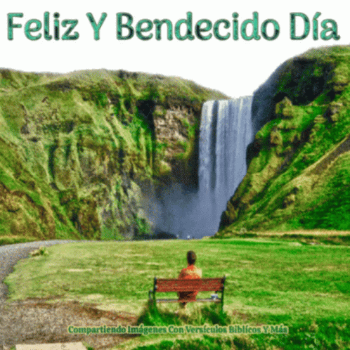 Bendecido Dia Amazing Waterfalls GIF