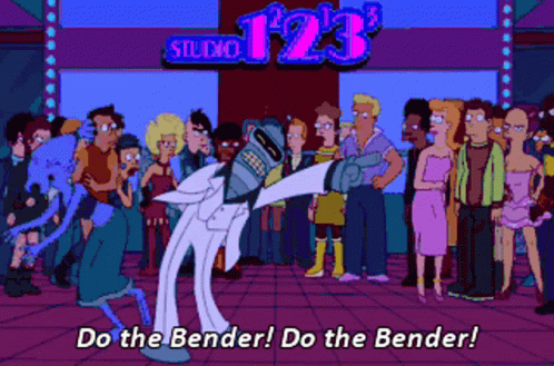 Bender Dancing On The Floor GIF
