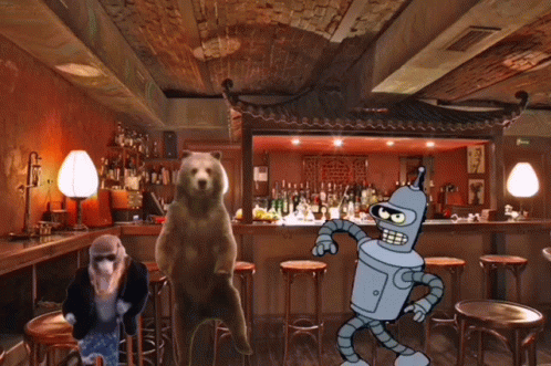 Bender from Futurama Dancing