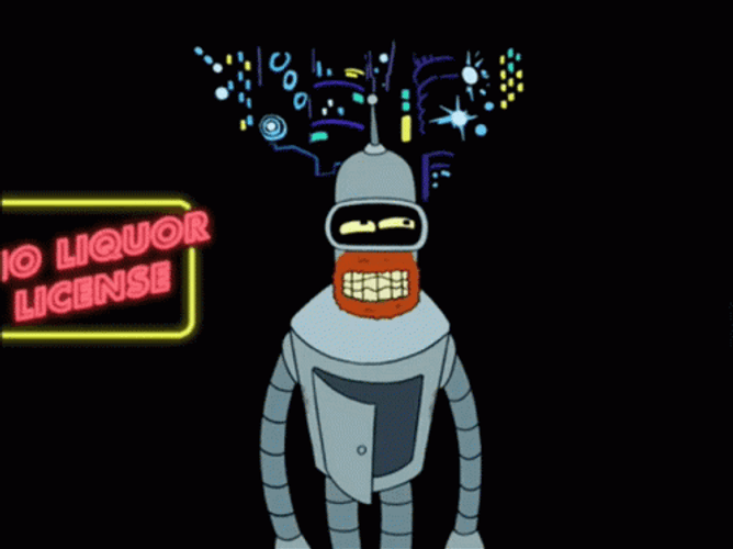 Bender Futurama Depressed GIF