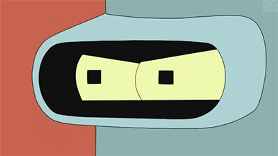 Bender Futurama Giving Stink Eye GIF