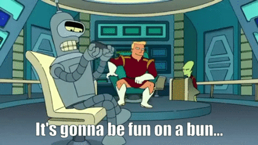 Bender Futurama In Space GIF