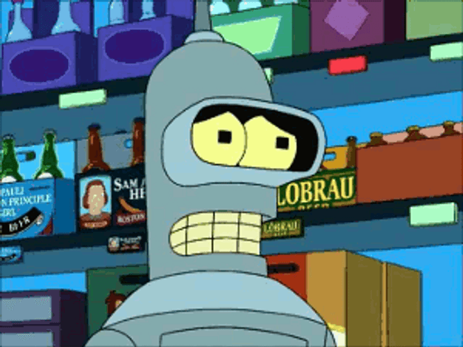 Bender Futurama Mind Blown GIF