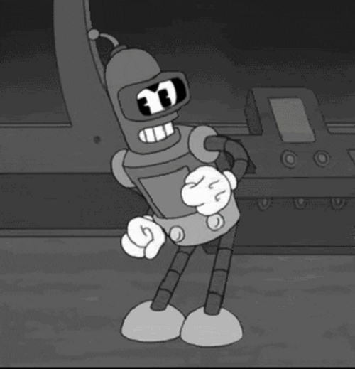 Bender Futurama Old Cartoon Dancing GIF