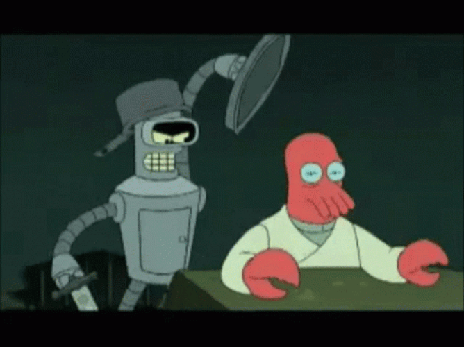 Bender Futurama Zoidberg GIF