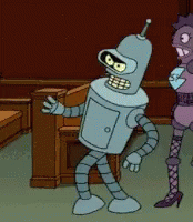 Bender Pimp Walk GIF