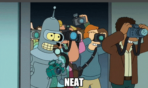 Bender With Photographers Neat Pictures GIF