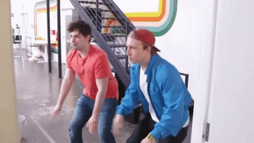 Bending Knee Slap GIF