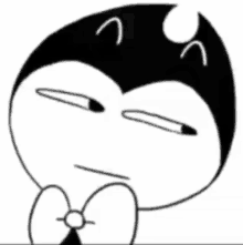 Bendy Ink Machine Cartoon Eyebrow Raise GIF