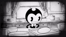 Bendy Ink Machine Cartoon Horror Headbang GIF