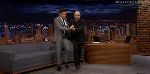 Benedict And Jimmy Fallon Saturday Night Fever GIF