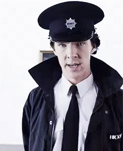 Benedict Cumberbatch As Security GIF