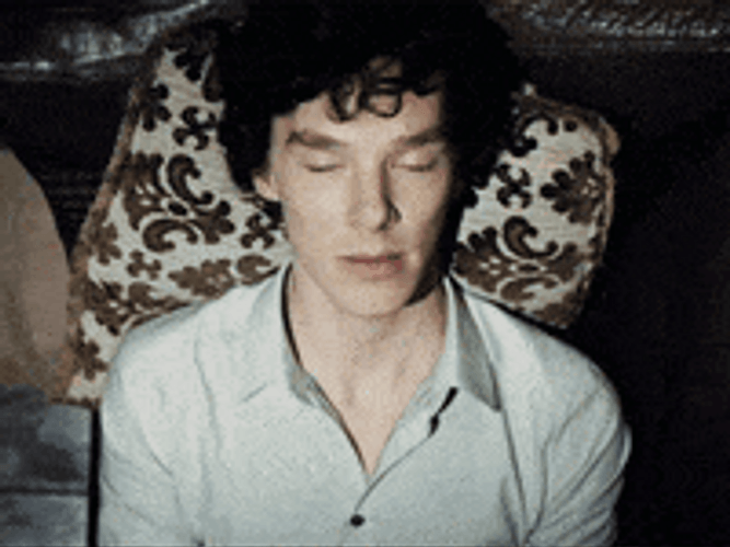 Benedict Cumberbatch Sherlock Blank Stare GIF