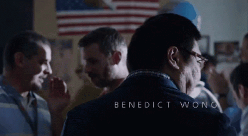 Benedict Wong Name On Shirt GIF