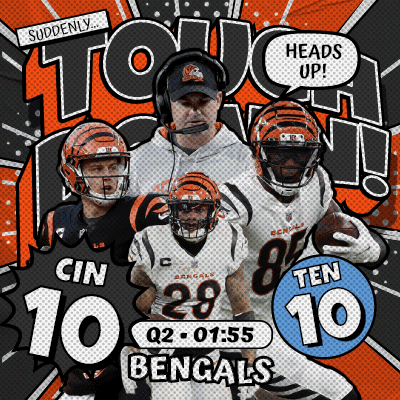 Bengals Football Coach And Players GIF
