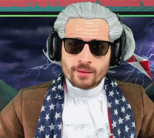 Benjamin Franklin Nodding Head GIF