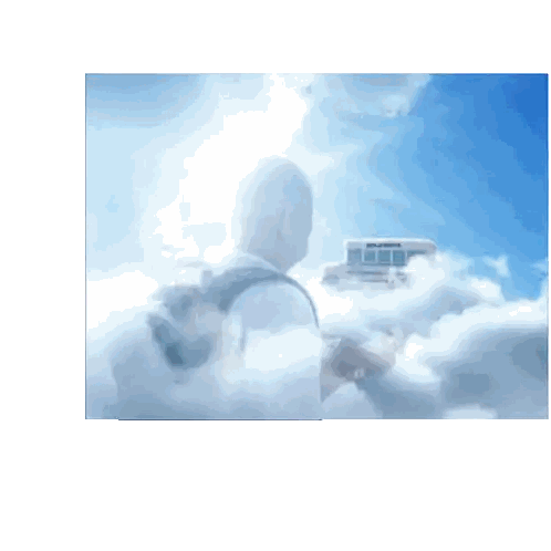 Benjamin's School Bus Floating in Sky