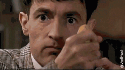 Bernie Noel Spitting Food GIF