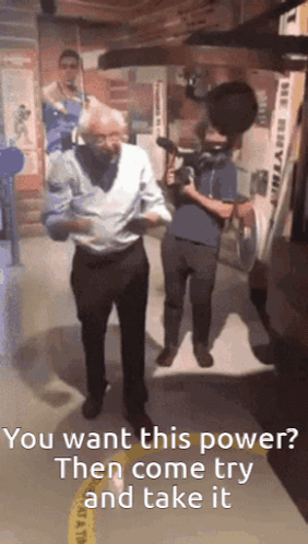 Bernie Sanders Came Take Power GIF