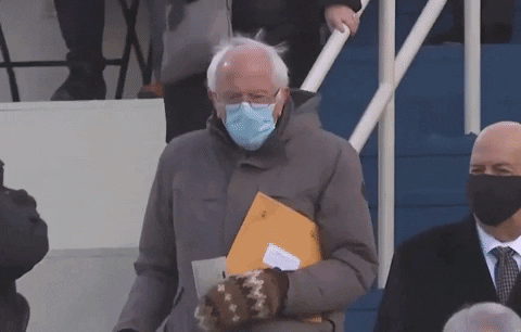 Bernie Sanders . Going Down The Stairs GIF