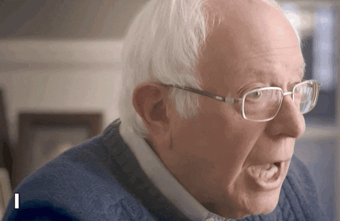 Bernie Sanders . I Believe In Democracy GIF