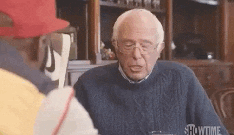 Bernie Sanders . I Think Ill Pass GIF