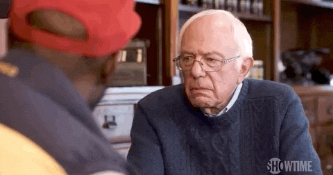 Bernie Sanders . Nah Not Me GIF