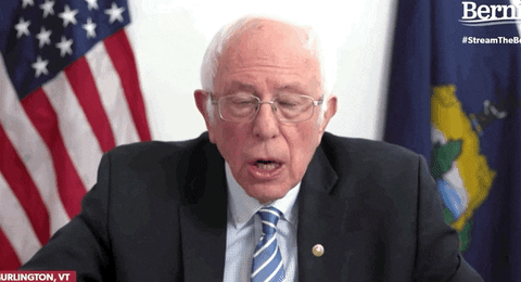Bernie Sanders . Really Looking Shocked GIF