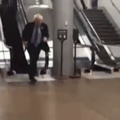 Bernie Sanders Running GIF