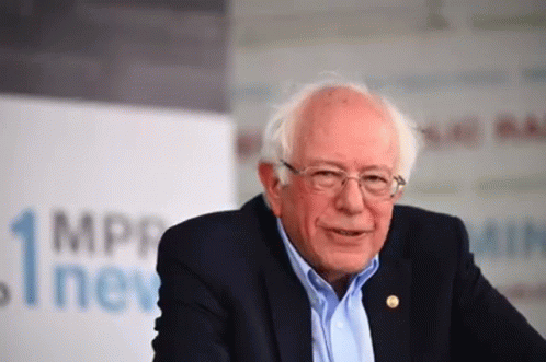 Bernie Sanders Smiling GIF