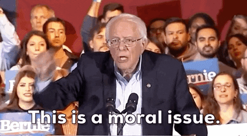 Bernie Sanders . This Is Moral Issue GIF