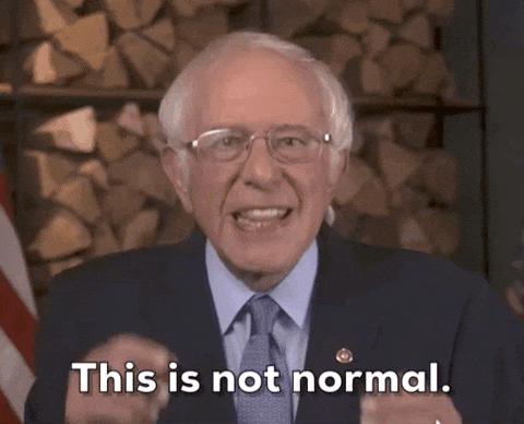Bernie Sanders . This Is Not Normal GIF