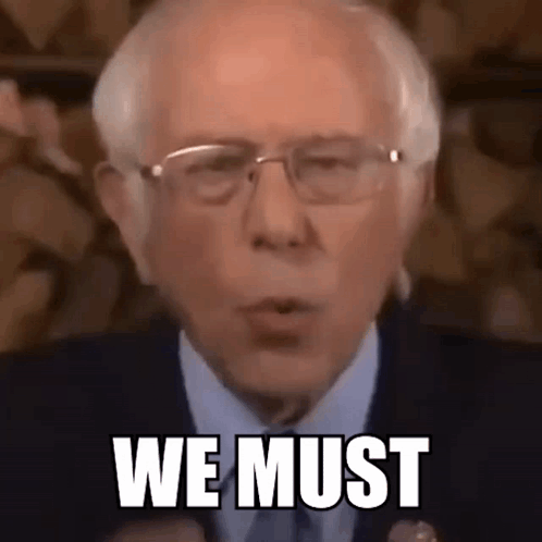 Bernie Sanders Together We Must True GIF
