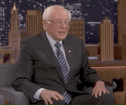 Bernie Sanders . Why Not GIF