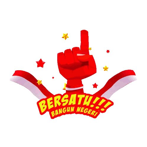 Bersatu Sign with Red Fist