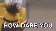 Bert Sesame Street How Dare You GIF
