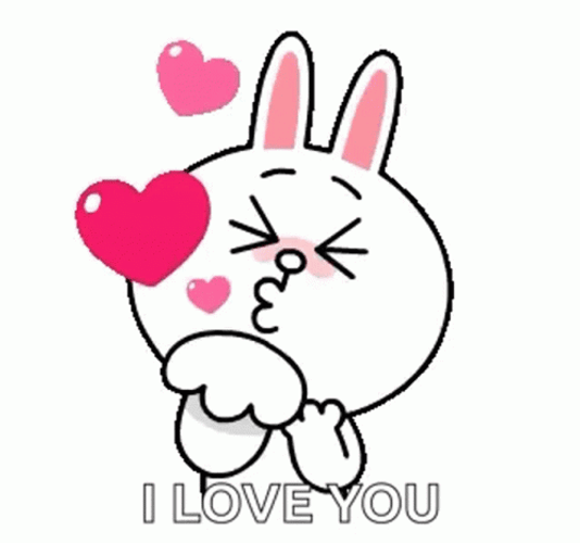 Besitos Cony Bunny I Love You GIF