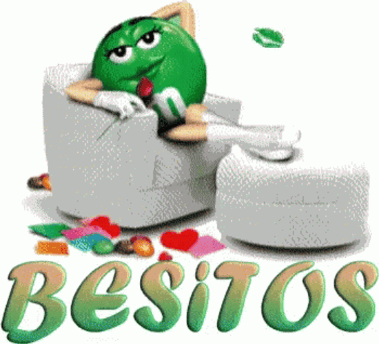 Besitos M&m Green Candy GIF