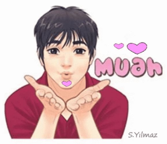 Besitos Young Man True Love GIF