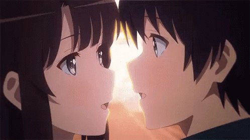 Besos Anime 498 X 280 Gif GIF